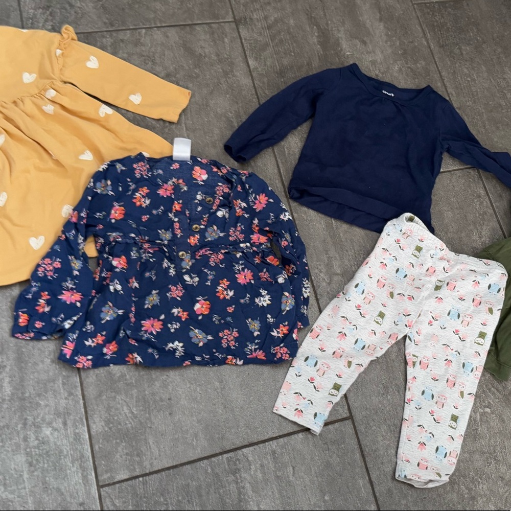 Carter baby girl clothes lot